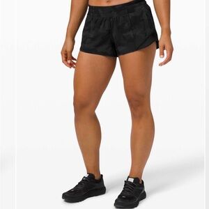 lululemon hotly hot Black Camo Women's Athletic Shorts
